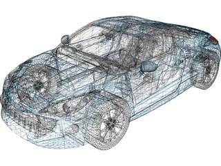 Peugeot RCZ 3D Model preview