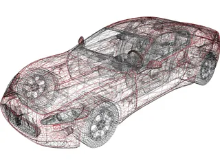Maserati Granturismo 3D Model preview