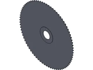 Table Saw Blade 10 inch 3D Model preview