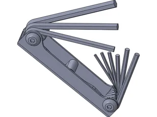 Hex Allen Tool 3D Model preview