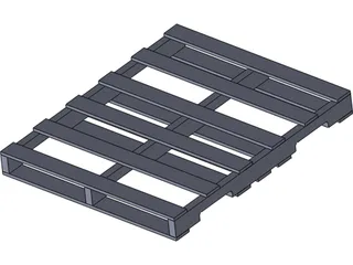 Pallet 40 x 48 3D Model preview