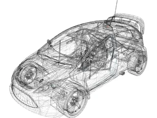 Ford Fiesta Ken Block 3D Model preview