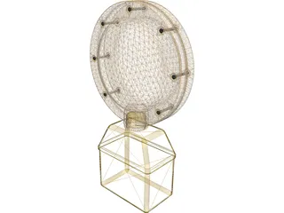 Caution Light 3D Model preview