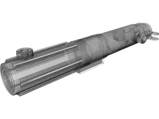 Star Wars Anakin Lightsaber 3D Model preview