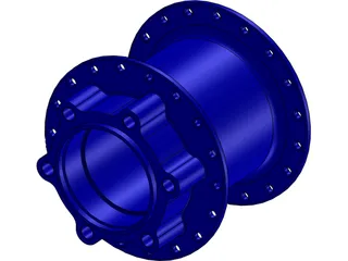 BMX Hub 3D Model preview