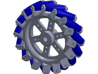 Mecanum Wheel 3D Model preview