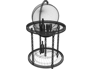 Bar Globe 3D Model preview