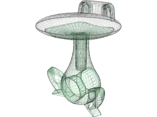 Froggy Barstool 3D Model preview