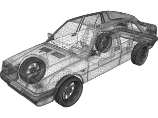Lancia Prisma 1600 3D Model preview