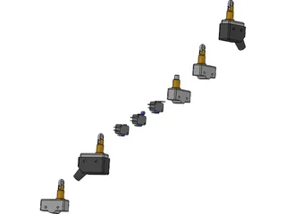 Microswitch Collection 3D Model preview