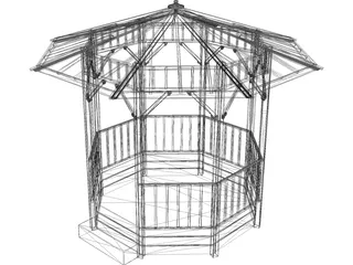 Pergola 3D Model preview