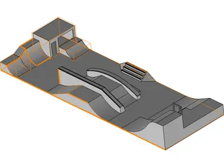 Skatepark Compact 3D Model preview