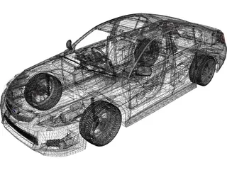 Subaru Legacy (2010) 3D Model preview
