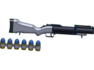Grenade Launcher 3D Model preview