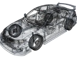 Subaru Impreza WRX STI (2011) 3D Model preview
