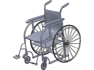 Wheelchair 3D Model preview