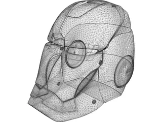 Ironman Helmet 3D Model preview