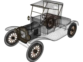 Ford T 3D Model preview