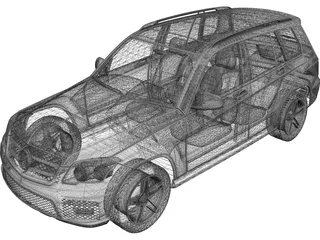 Mercedes-Benz GLK 220 CDI 4MATIC BlueEFFICIENCY 3D Model preview