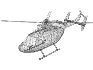 Eurocopter BK-117 3D Model preview
