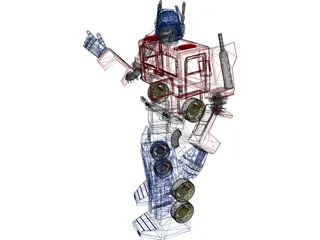 Transformers Optimus Prime 3D Model preview