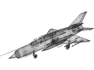 MiG-21 3D Model preview