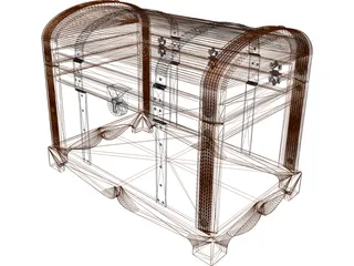 Treasure Chest 3D Model preview