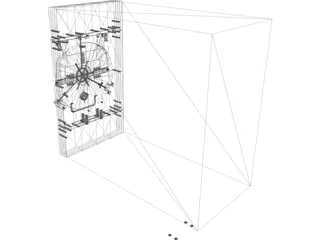 Secure Vault with Laser Security 3D Model preview