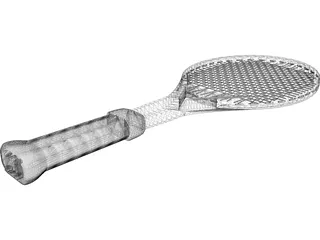 Tennis Racket 3D Model preview