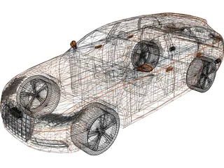 Audi A6 Avant (2012) 3D Model preview
