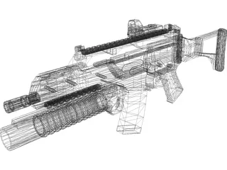 H&K G36 3D Model preview