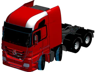 Mercedes-Benz Titan Truck 3D Model preview
