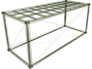 Container 20ft 3D Model preview