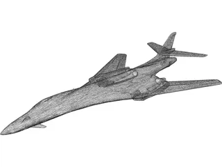 Rockwell B-1B Lancer 3D Model preview