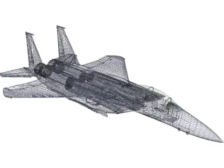 McDonnell Douglas F-15E 3D Model preview