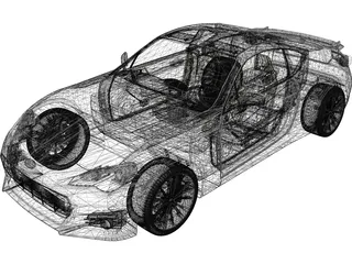 Subaru BRZ 3D Model preview