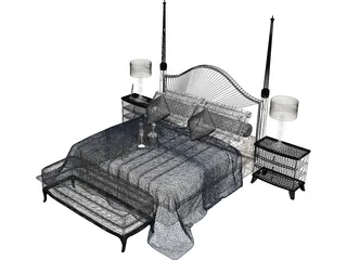 Bed 3D Model preview