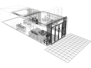 Room Interior 3D Model preview