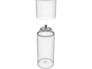 Spray Can 3D Model preview