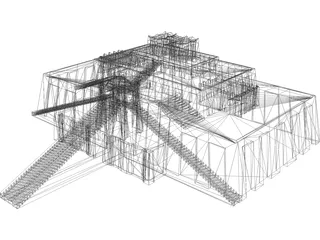 Ziggurat of Ur 3D Model preview