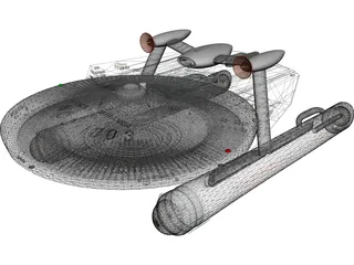 USS Miranda 3D Model preview