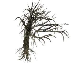 Dry Old Tree 3D Model preview