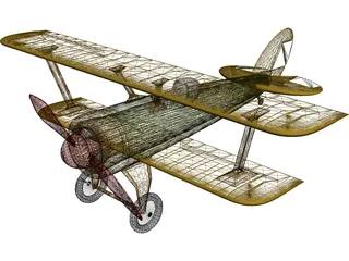 Heinrich Pursuit Fighter 3D Model preview