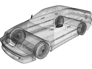 Toyota Mark II (X100) 3D Model preview