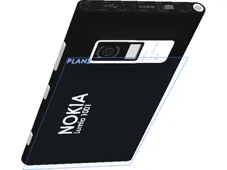 Nokia Lumia 1001 3D Model preview