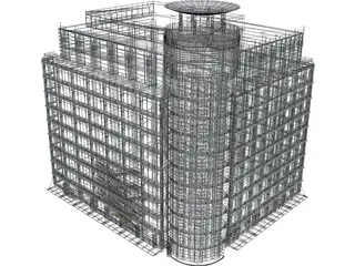 Departement Store of Modern Building 3D Model preview