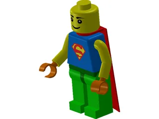 LEGO Superman 3D Model preview