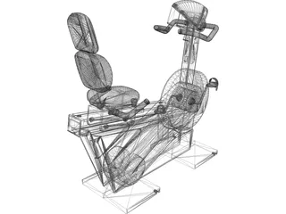 Exercise Cycle 3D Model preview