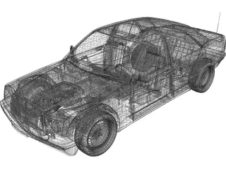 Mercedes-Benz 190 (W201) 3D Model preview