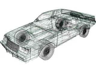 Buick Regal GNX (1987) 3D Model preview